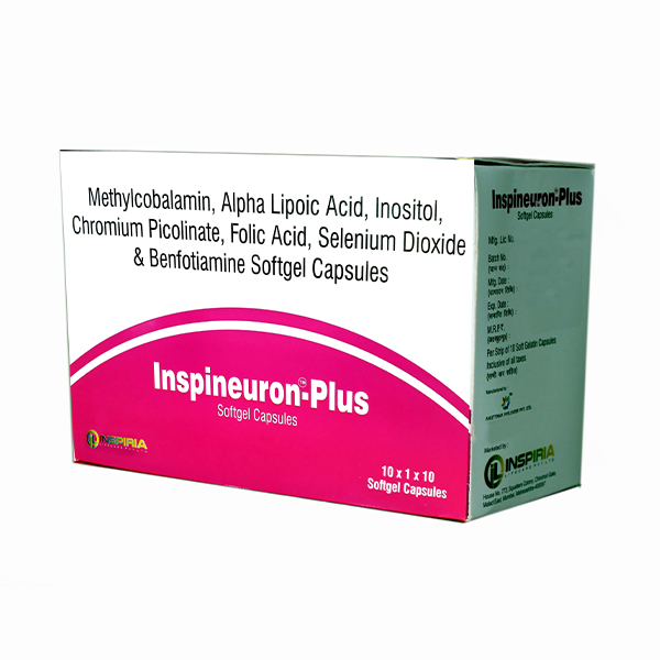 Methylcobalamin, Alpha Lipoic Acid, Inositol, Chromium Picolinate, Folic Acid, Selenium Dioxide & Benfotiamine Softgel Capsules